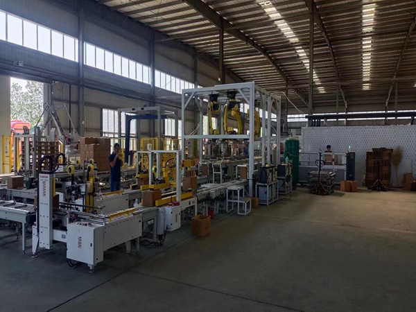 包裝碼垛自動化生產(chǎn)線展示 包裝碼垛生產(chǎn)線廠家介紹