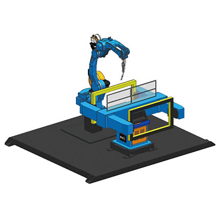 三軸水平旋轉變位機工作站